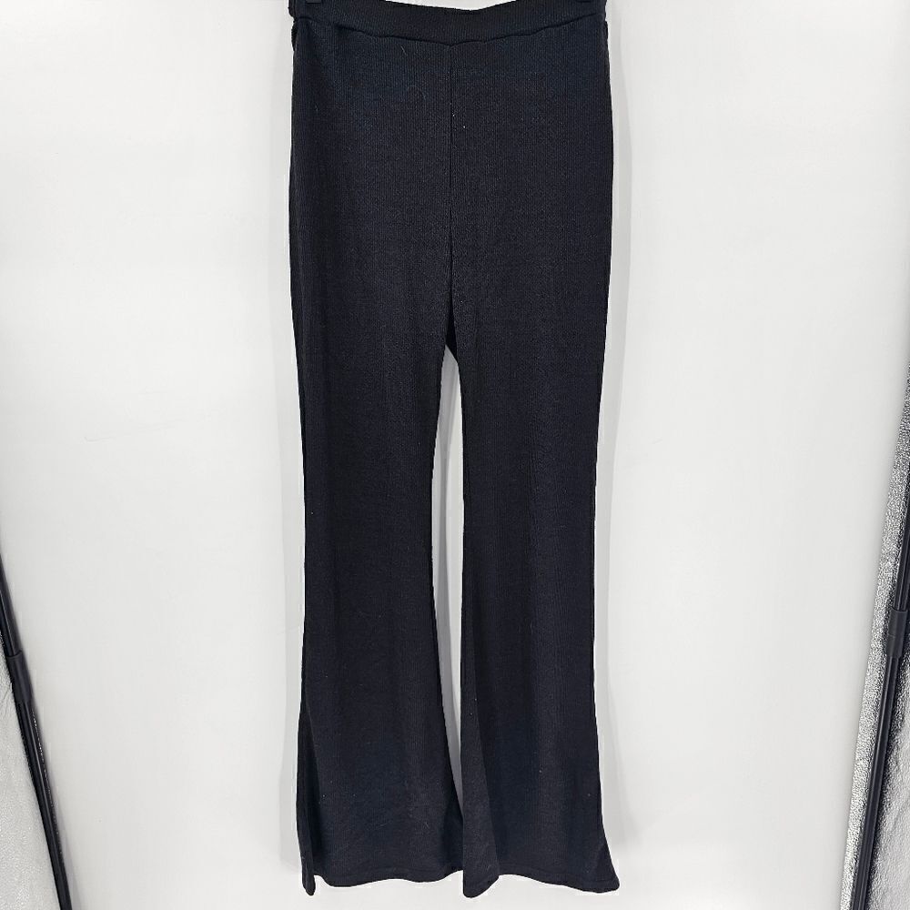 Nwt shein wide leg pants black flattering womens flare